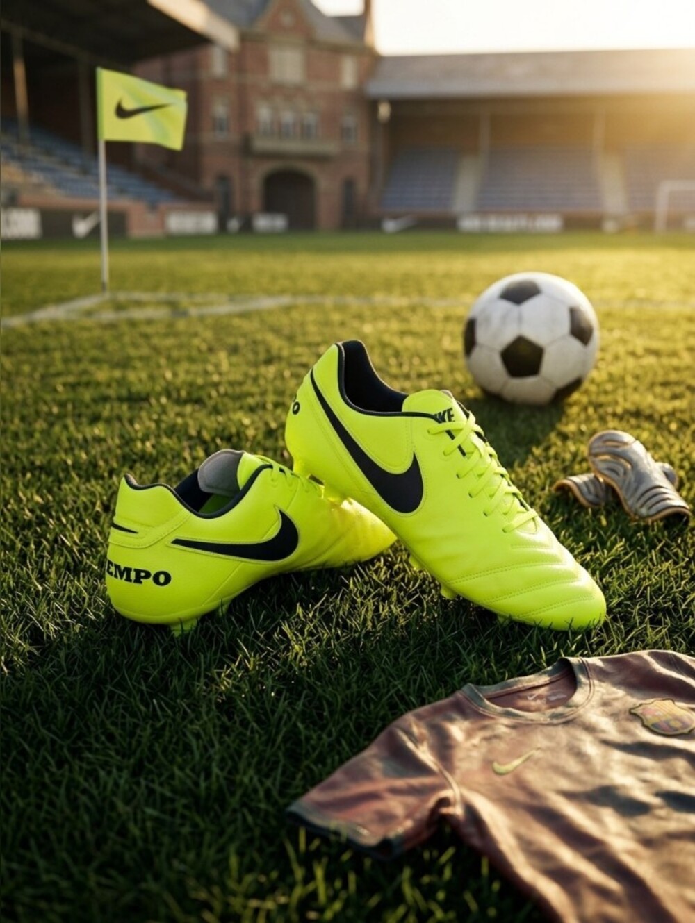Nike Men’s Tiempo Soccer Cleats - Volt/Black
